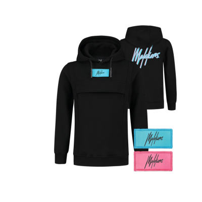 Malelions Junior Velcro Anorak - Black Malelions Junior Velcro Anorak - Black